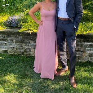 Size 6 bridesmaid dress, dusty rose, blush